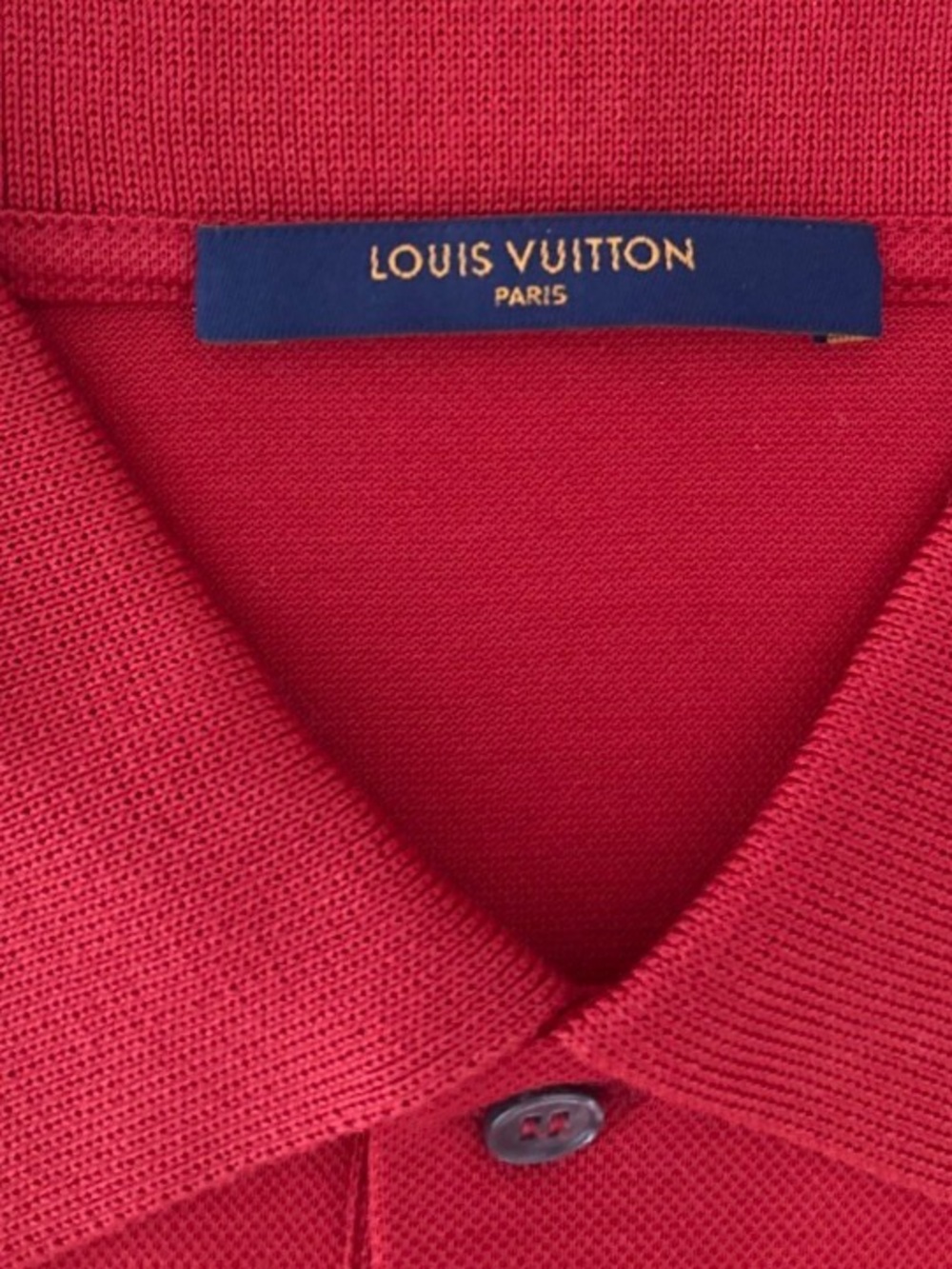 Louis Vuitton Red Short-Sleeve Polo